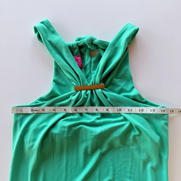 Trina Turk x INC International Concepts Halter Neck Top with Hardware in Teal XS - Picture 10 of 10